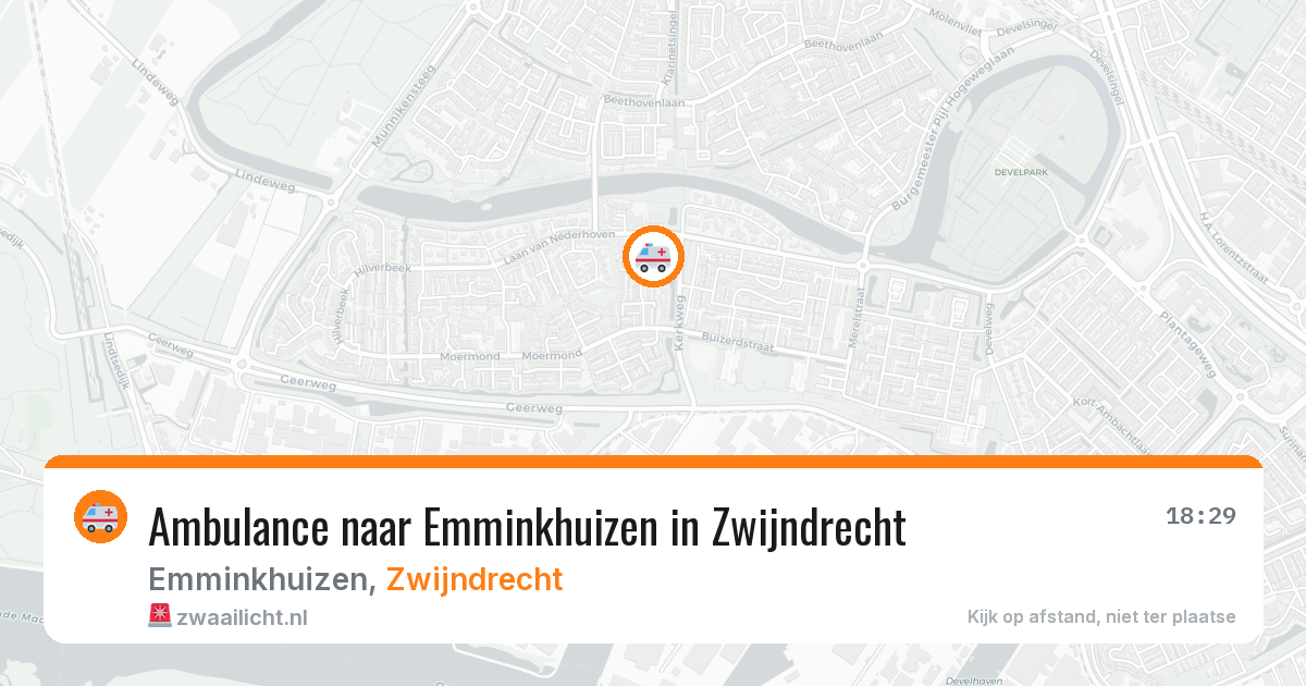 Ambulance naar Emminkhuizen in Zwijndrecht — 30 jul 2026