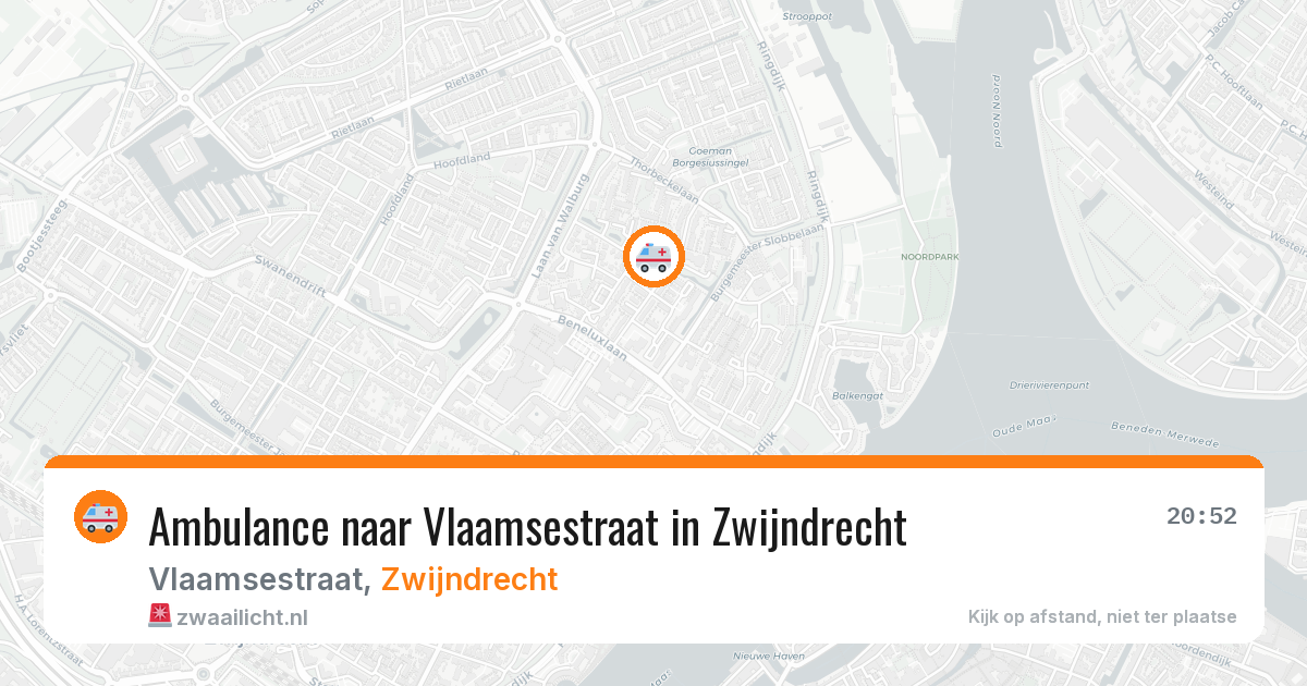 Ambulance naar Vlaamsestraat in Zwijndrecht — 22 mrt 2026