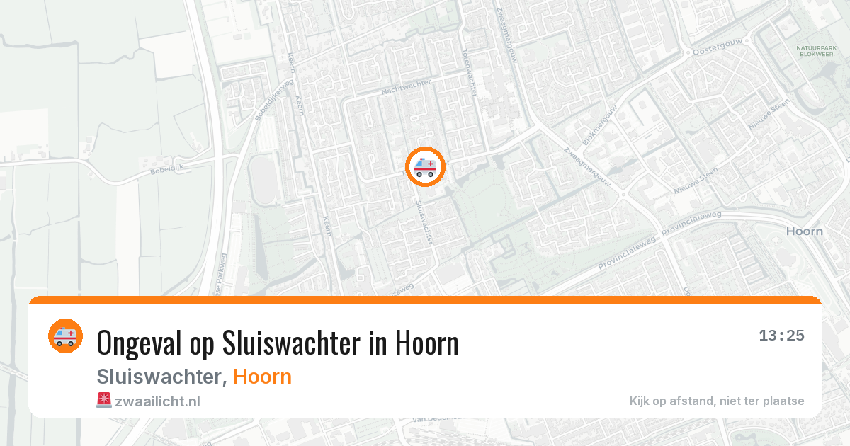 Ongeval op Sluiswachter in Hoorn — 21 apr 2026