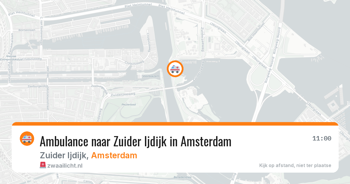 Ambulance naar Zuider Ijdijk in Amsterdam — 10 aug 2026