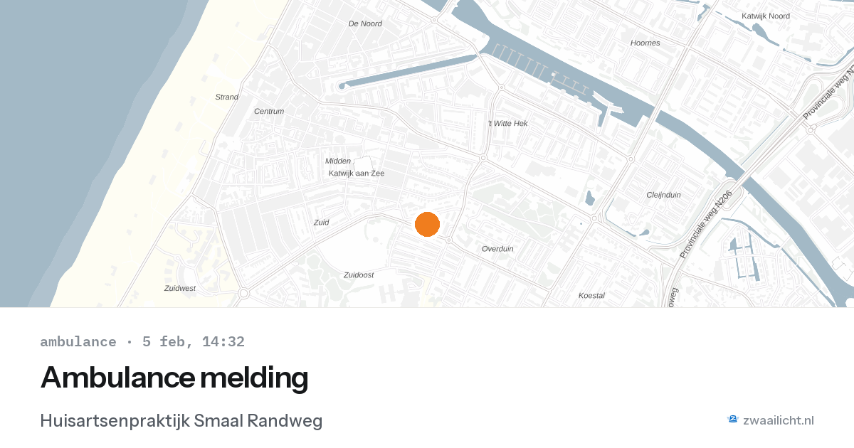 Ambulance melding — 5 feb 2026