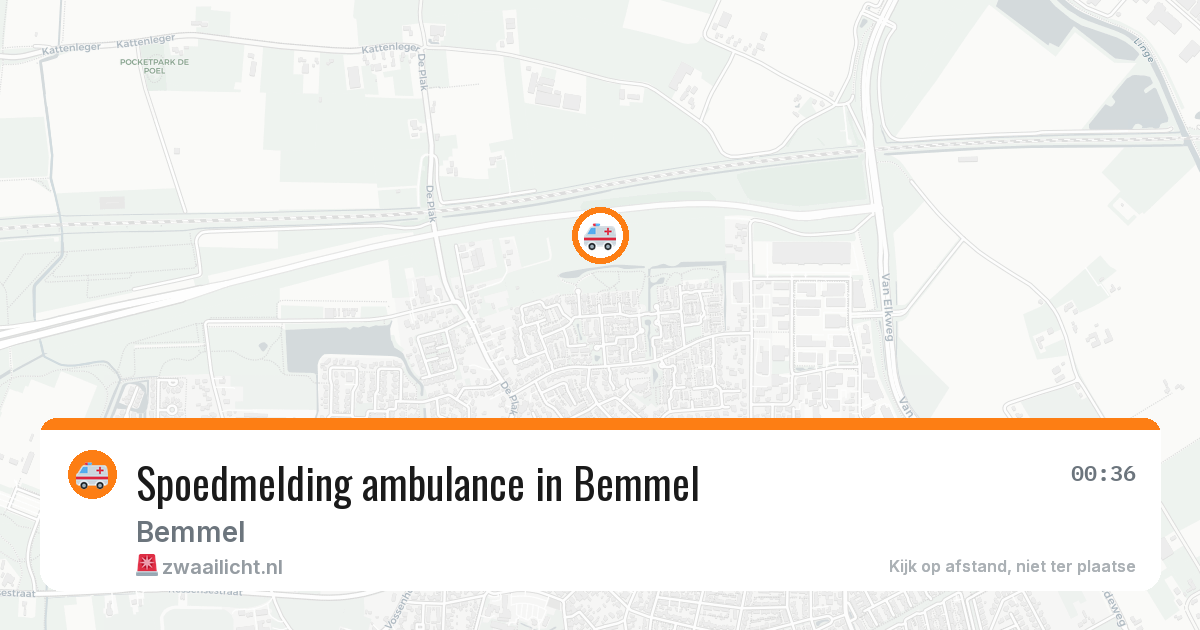 Spoedmelding ambulance in Bemmel — 12 aug 2026