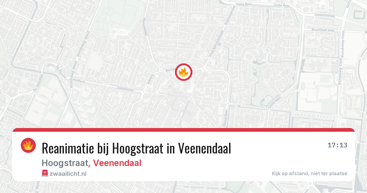 Reanimatie bij Hoogstraat in Veenendaal — 21 mrt 2026