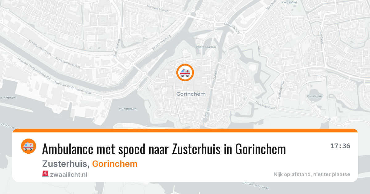 Ambulance met spoed naar Zusterhuis in Gorinchem — 12 aug 2026