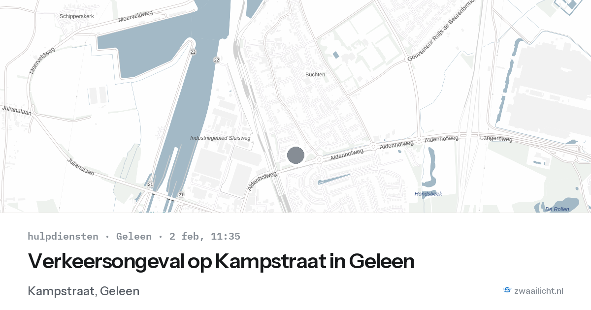 Verkeersongeval op Kampstraat in Geleen — 2 feb 2026