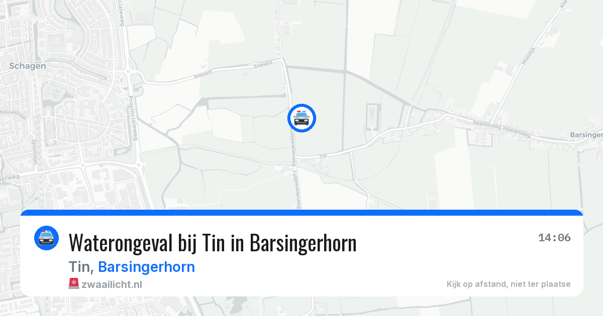 Waterongeval bij Tin in Barsingerhorn — 31 mei 2026