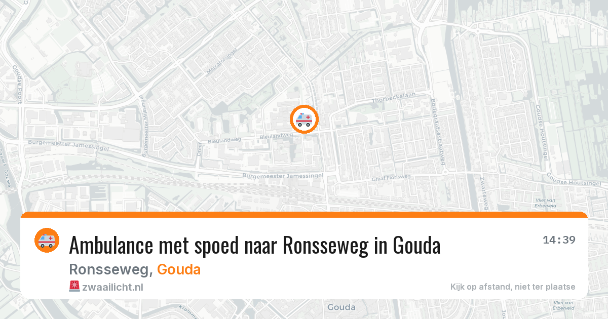 Ambulance met spoed naar Ronsseweg in Gouda — 29 jan 2026