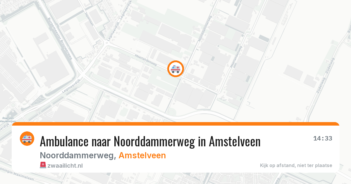 Ambulance naar Noorddammerweg in Amstelveen — 12 jun 2026