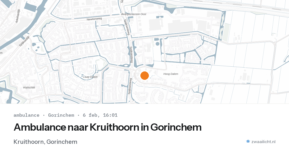 Ambulance naar Kruithoorn in Gorinchem — 6 feb 2026