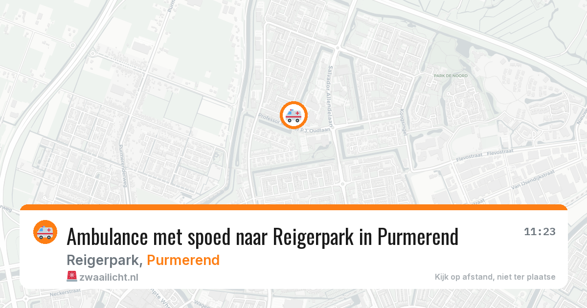 Ambulance met spoed naar Reigerpark in Purmerend — 4 aug 2026