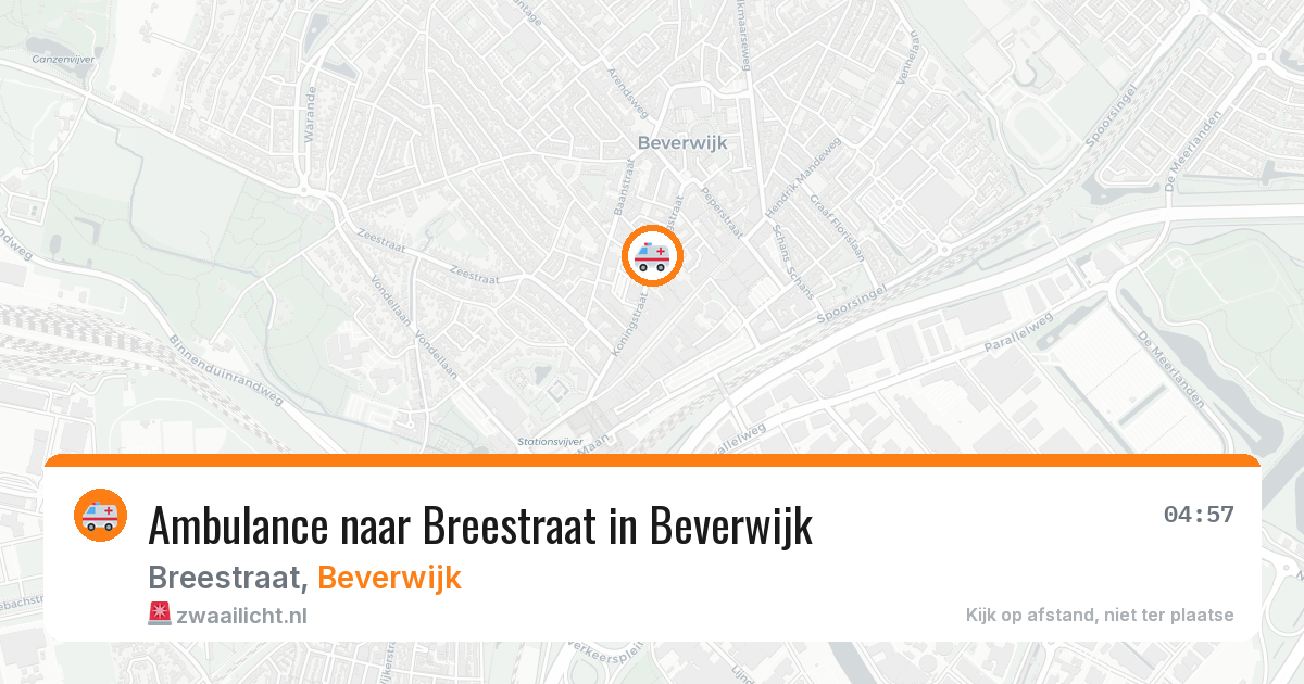 Ambulance naar Breestraat in Beverwijk — 23 mei 2026