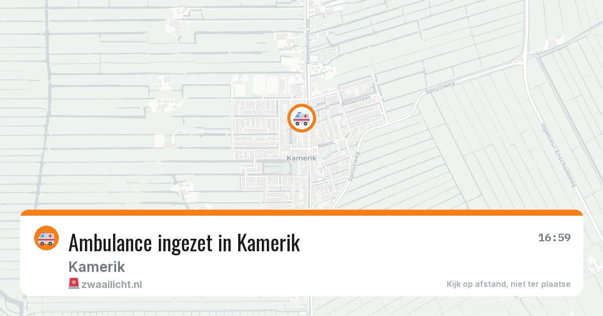 Ambulance ingezet in Kamerik — 10 mei 2026