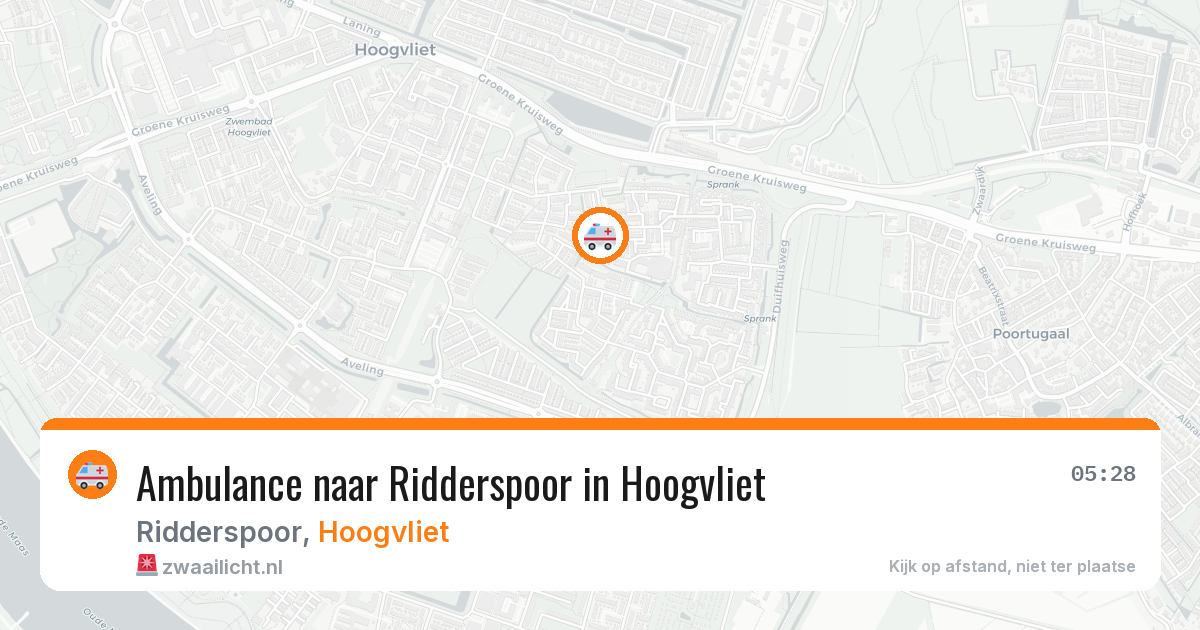 Ambulance naar Ridderspoor in Hoogvliet — 28 jun 2026