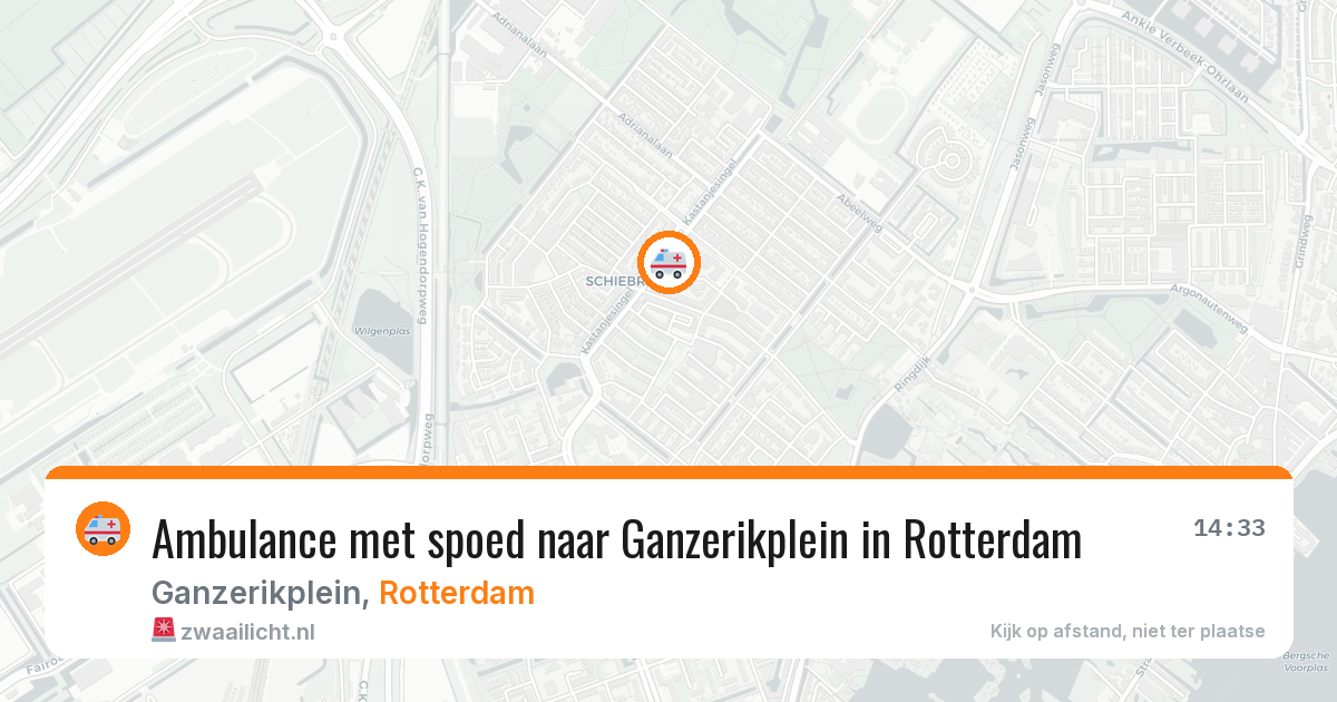 Ambulance met spoed naar Ganzerikplein in Rotterdam — 6 jul 2026