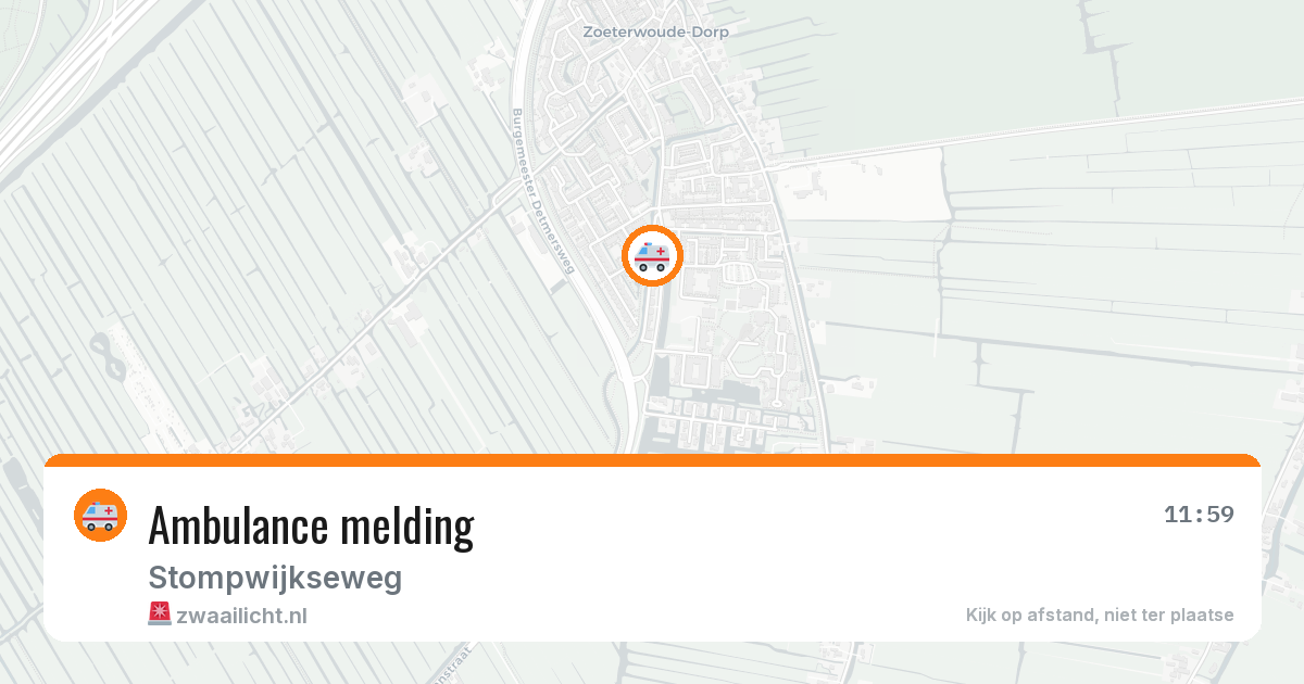 Ambulance melding — 21 jun 2026