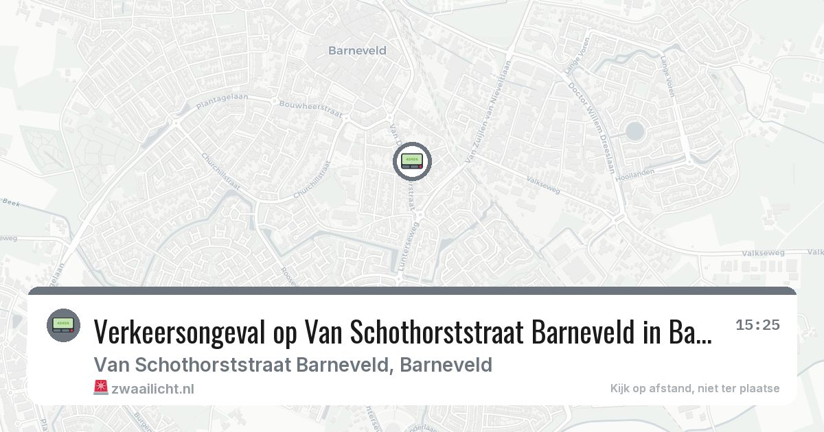 Verkeersongeval op Van Schothorststraat Barneveld in Barneveld — 14 mei 2026