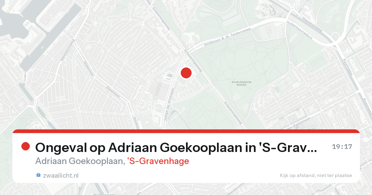 Ongeval op Adriaan Goekooplaan in 'S-Gravenhage — 17 aug 2026