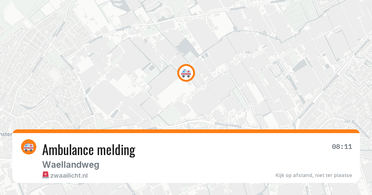Ambulance melding — 5 aug 2026
