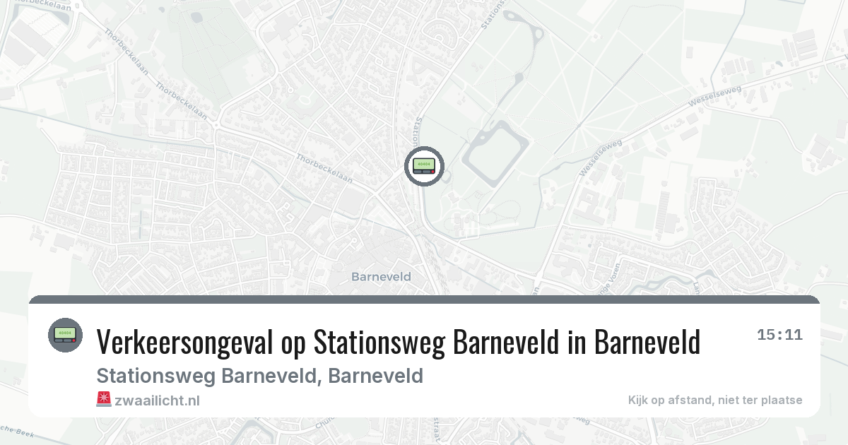 Verkeersongeval op Stationsweg Barneveld in Barneveld — 2 mrt 2026
