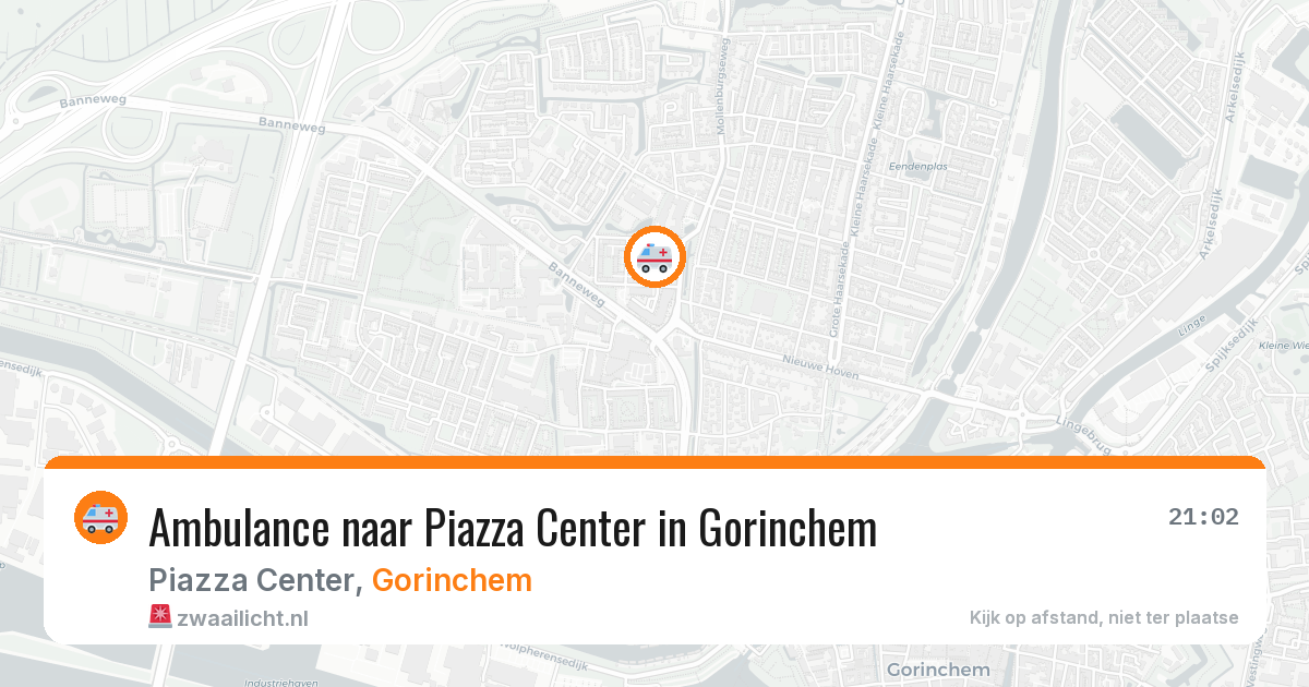 Ambulance naar Piazza Center in Gorinchem — 4 jul 2026