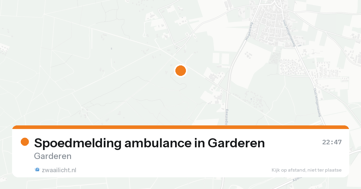 Spoedmelding ambulance in Garderen — 17 aug 2026