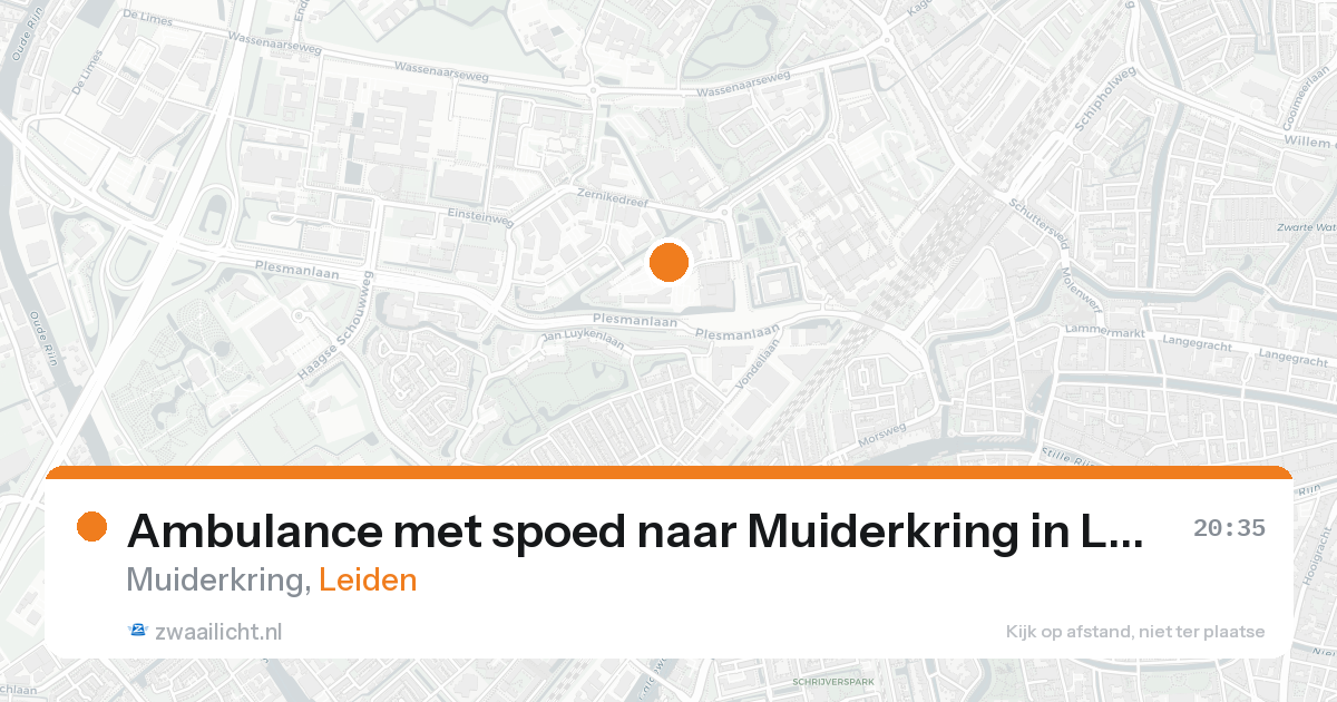 Ambulance met spoed naar Muiderkring in Leiden — 7 feb 2026