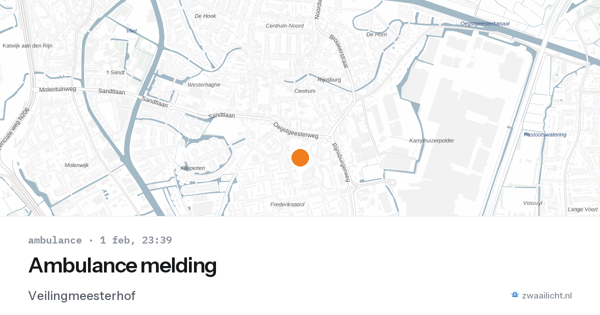 Ambulance melding — 1 feb 2026