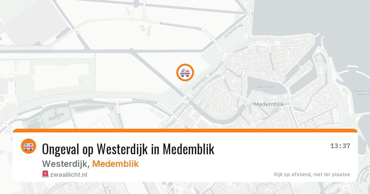 Ongeval op Westerdijk in Medemblik — 12 apr 2026