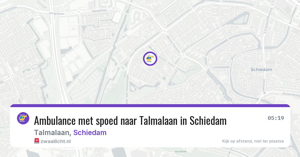 Ambulance met spoed naar Talmalaan in Schiedam — 1 jun 2026