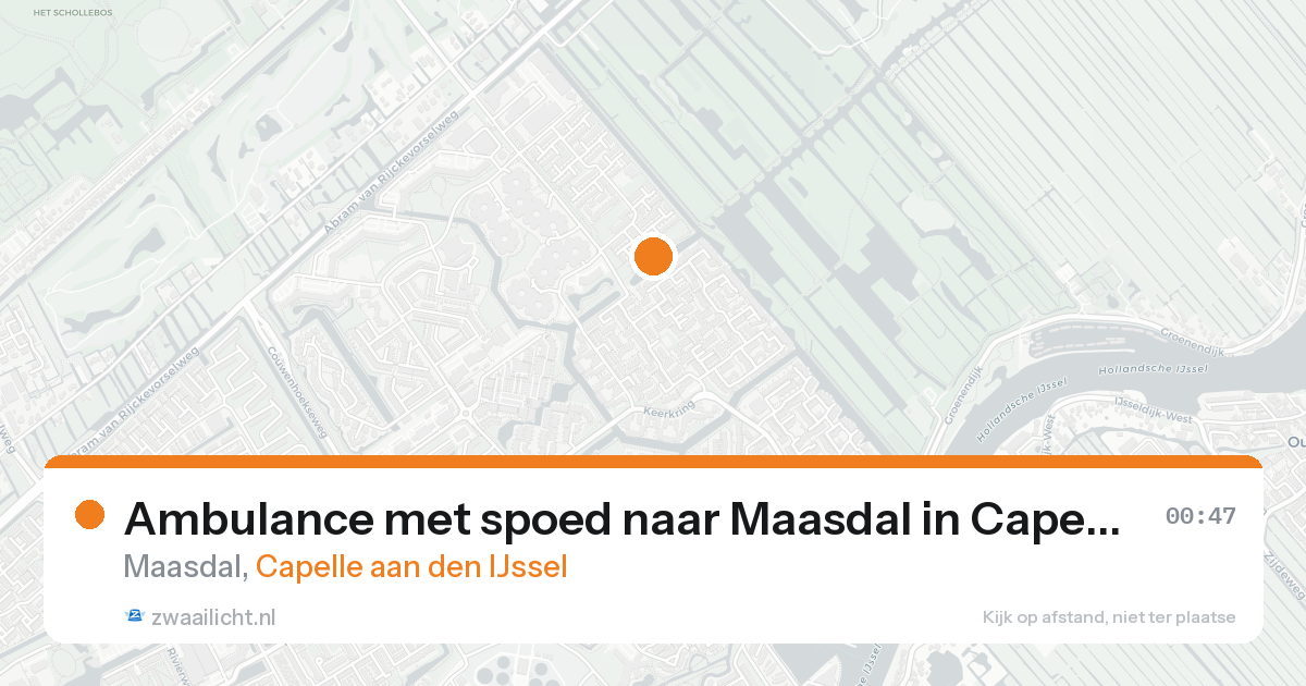 Ambulance met spoed naar Maasdal in Capelle aan den IJssel — 7 feb 2026