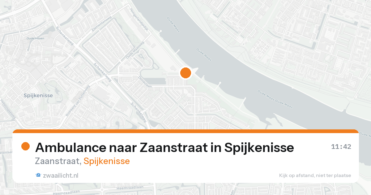 Ambulance naar Zaanstraat in Spijkenisse — 23 aug 2026