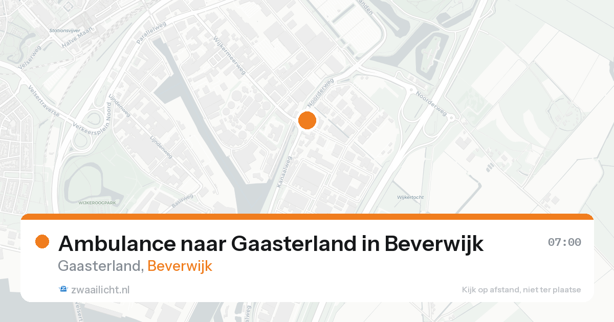 Ambulance naar Gaasterland in Beverwijk — 1 jun 2026