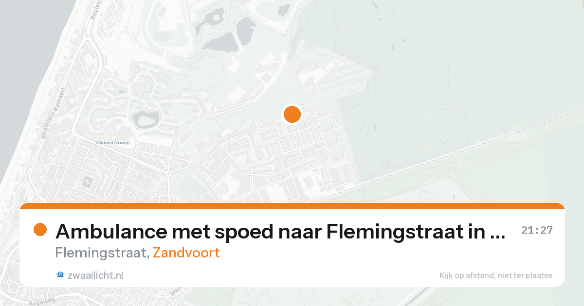 Ambulance met spoed naar Flemingstraat in Zandvoort — 30 mei 2026