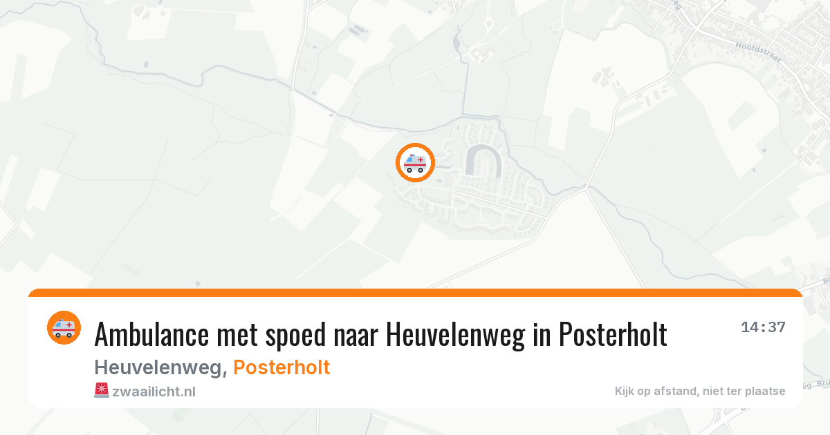 Ambulance met spoed naar Heuvelenweg in Posterholt — 17 feb 2026