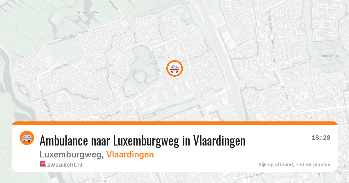 Ambulance naar Luxemburgweg in Vlaardingen — 23 apr 2026
