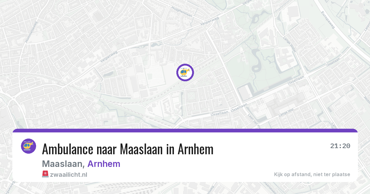 Ambulance naar Maaslaan in Arnhem — 1 jun 2026