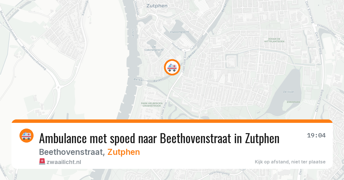 Ambulance met spoed naar Beethovenstraat in Zutphen — 27 jun 2026