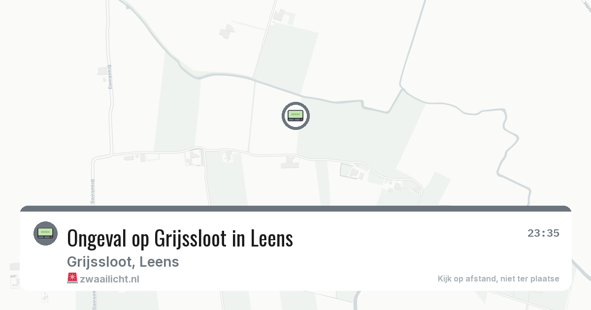 Ongeval op Grijssloot in Leens — 29 jan 2026