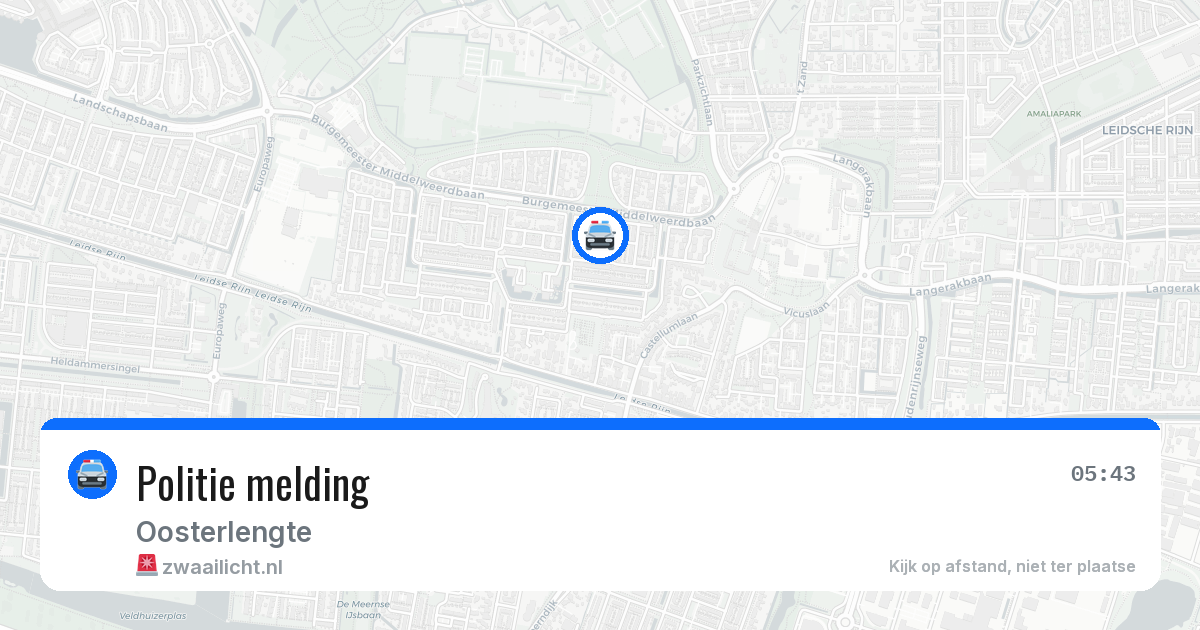 Politie melding — 18 jul 2026