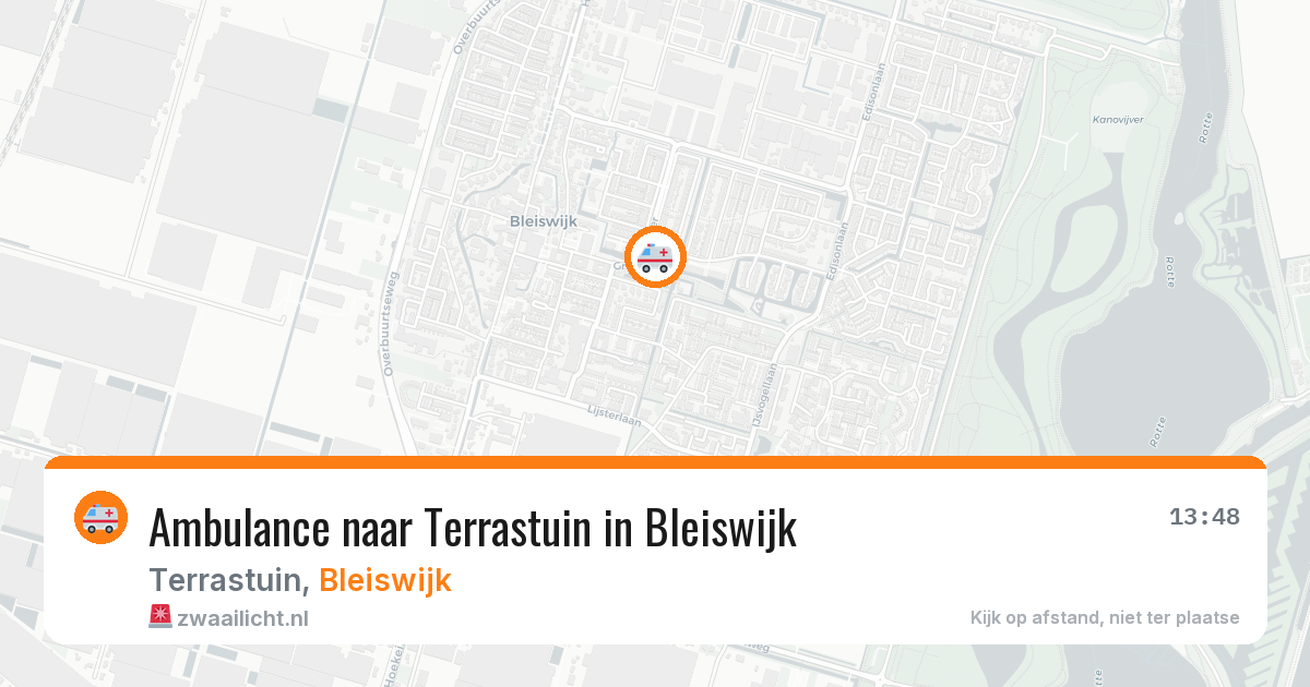 Ambulance naar Terrastuin in Bleiswijk — 14 jul 2026