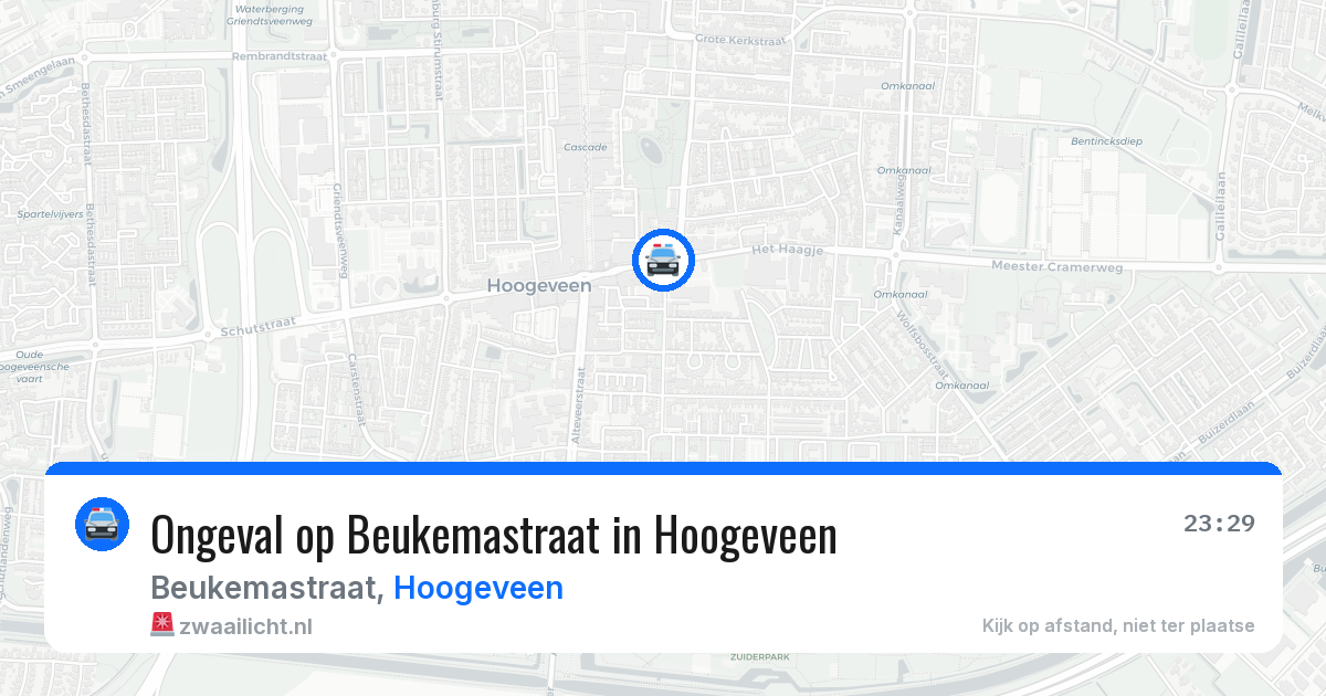 Ongeval op Beukemastraat in Hoogeveen — 28 mei 2026