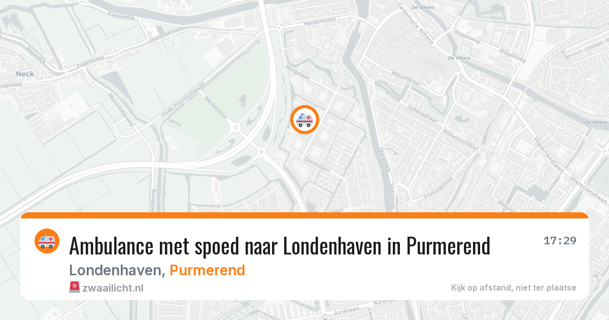 Ambulance met spoed naar Londenhaven in Purmerend — 9 apr 2026