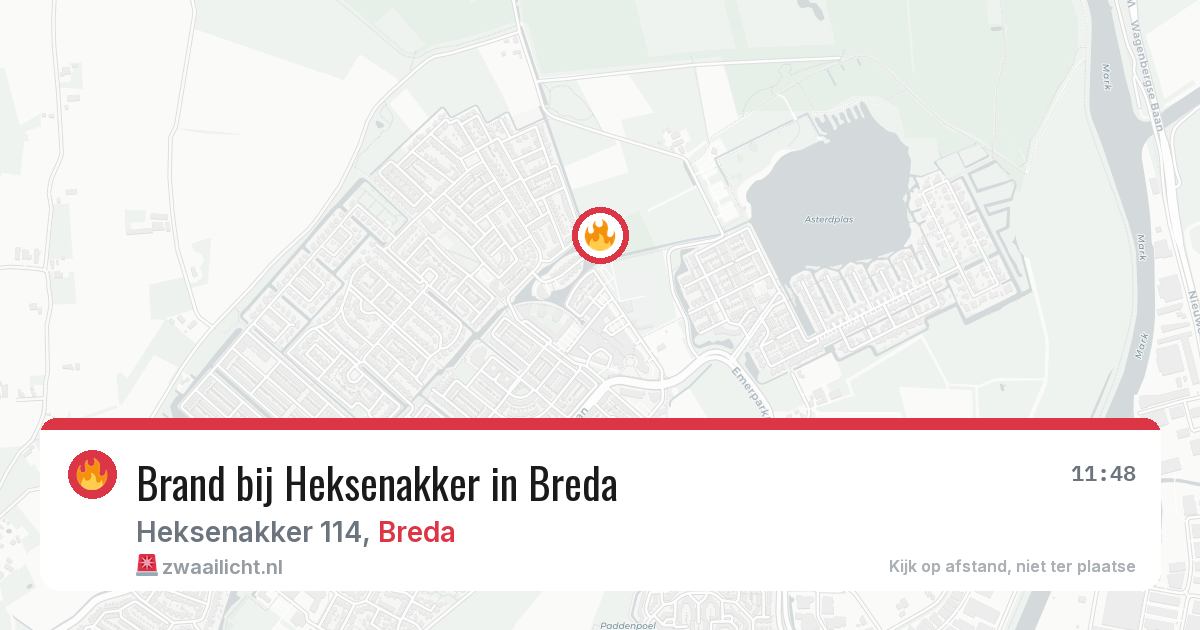 Brand bij Heksenakker in Breda — 11 jul 2026