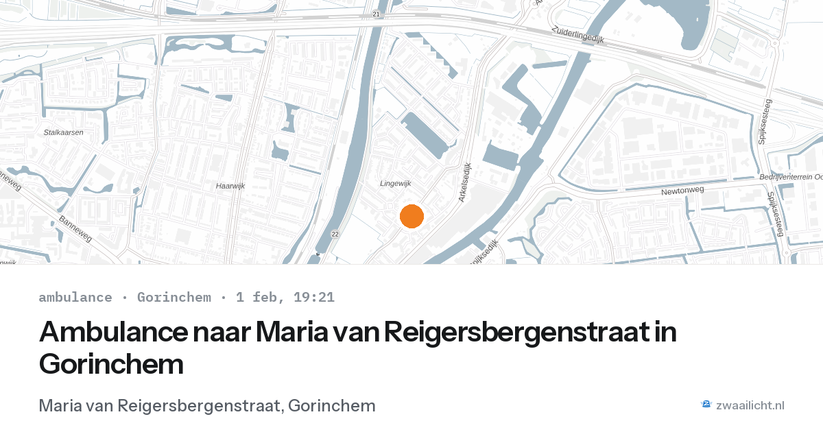 Ambulance naar Maria van Reigersbergenstraat in Gorinchem — 1 feb 2026