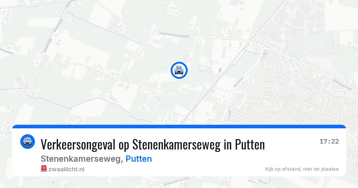 Verkeersongeval op Stenenkamerseweg in Putten — 28 mei 2026