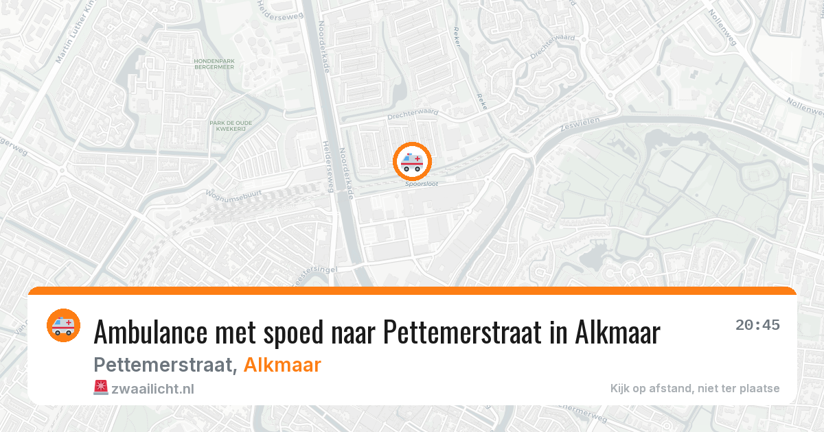 Ambulance met spoed naar Pettemerstraat in Alkmaar — 2 apr 2026