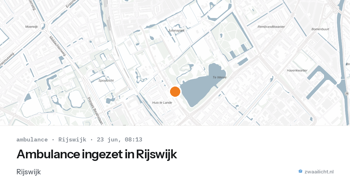 Ambulance ingezet in Rijswijk — 23 jun 2026