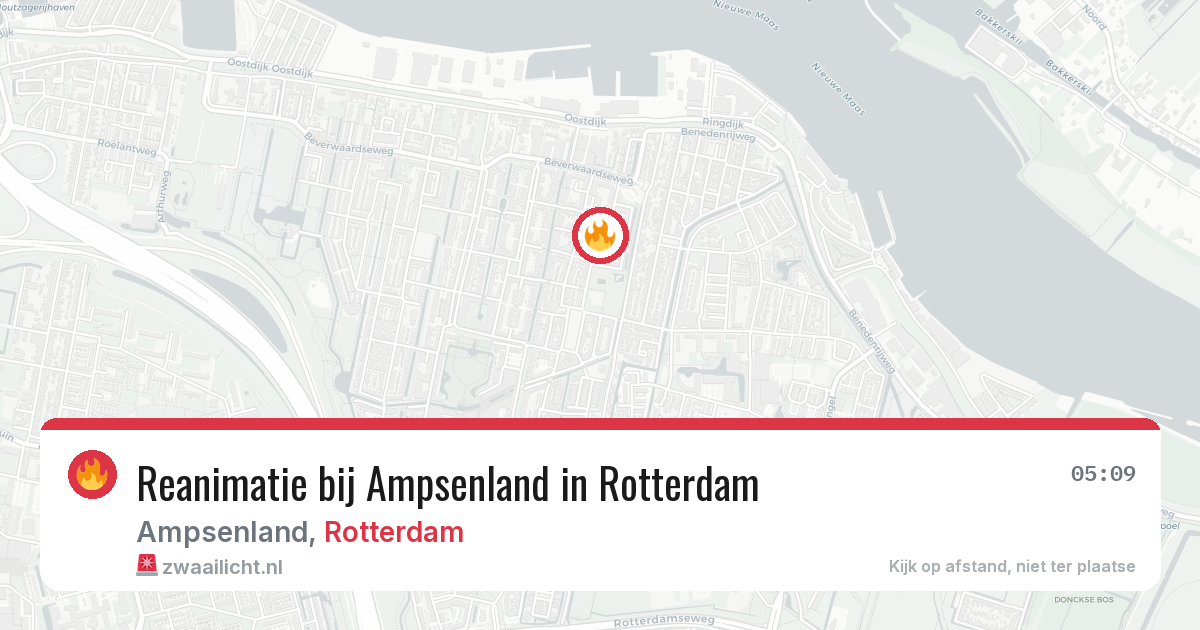 Reanimatie bij Ampsenland in Rotterdam — 8 mrt 2026