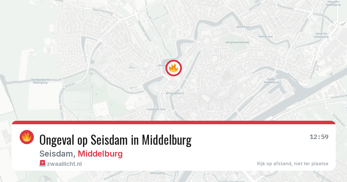 Ongeval op Seisdam in Middelburg — 15 apr 2026