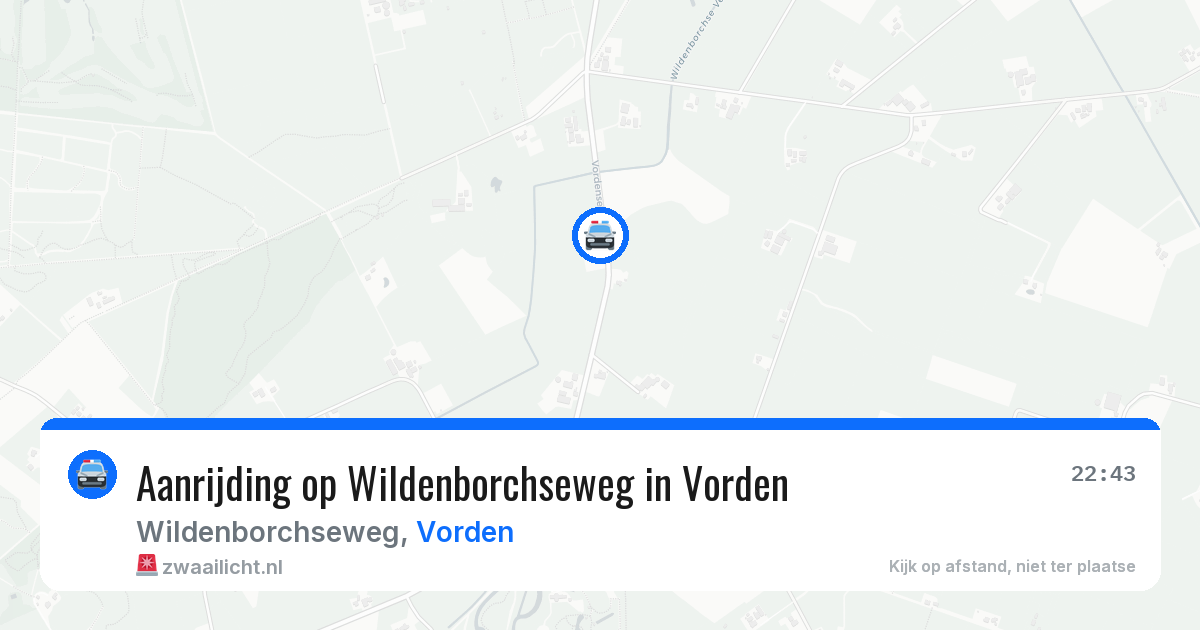 Aanrijding op Wildenborchseweg in Vorden — 28 mei 2026